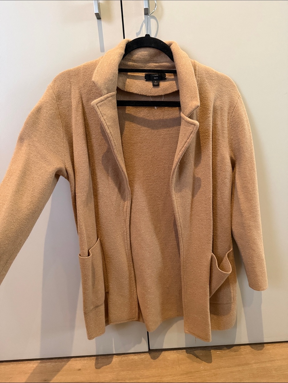 J. Crew Camel Open-Front Blazer Jacket
